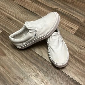 White Vans- kids Size 3